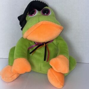 RARE Dan Dee Halloween Talking Toy Plush Squeeze~ Frog Singing Works.